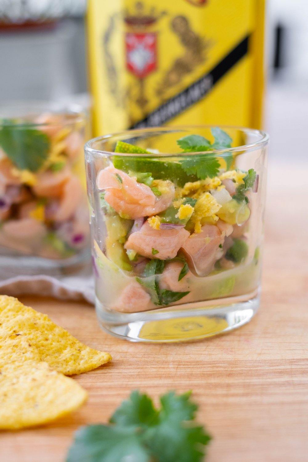 Ceviche van zalm