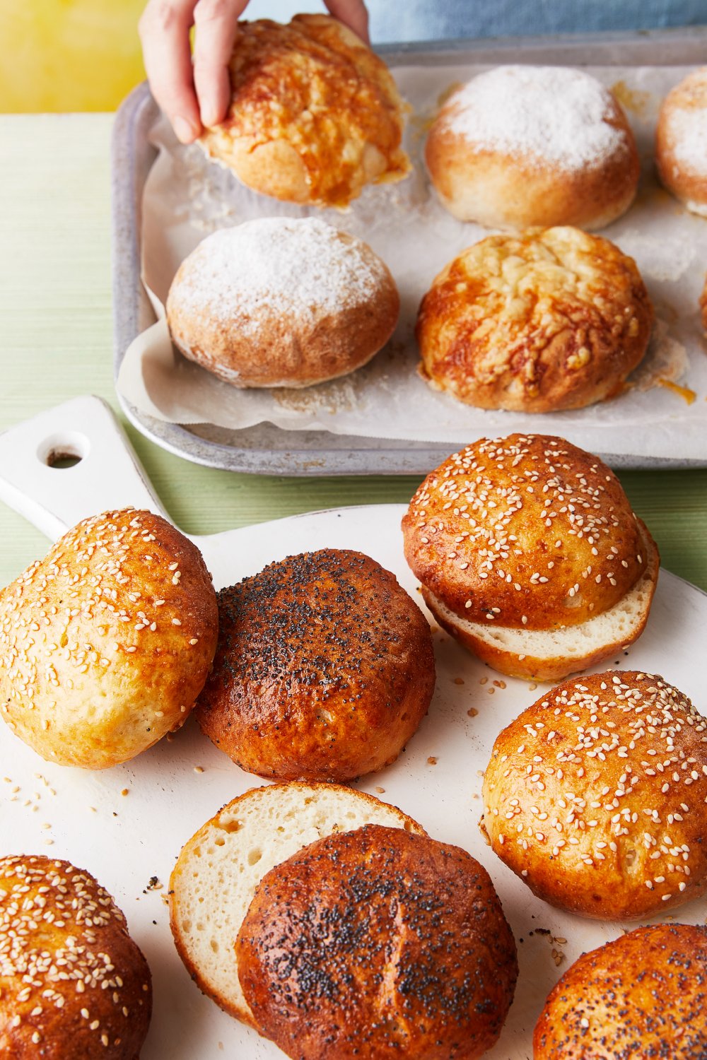 Glutenvrije bolletjes met kaas of bloem