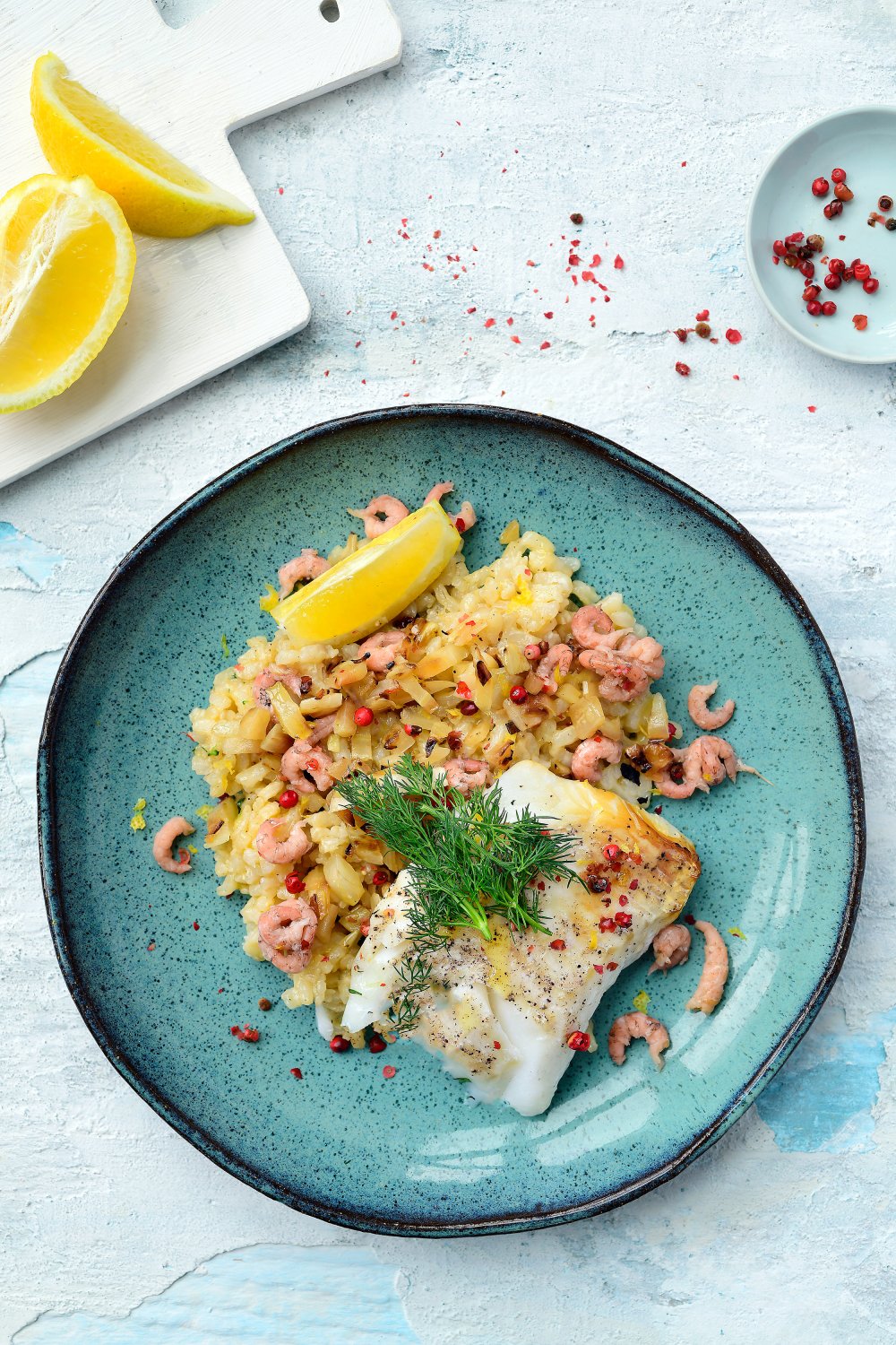 Risotto met venkel en skrei