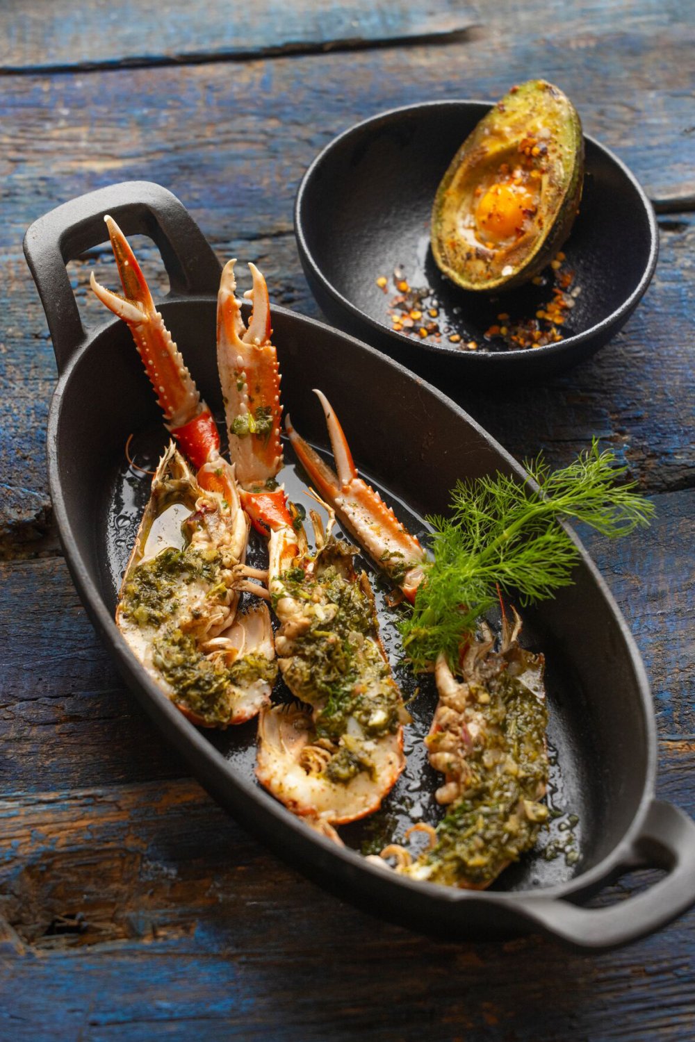 Langoustines met venkel-dragonboter