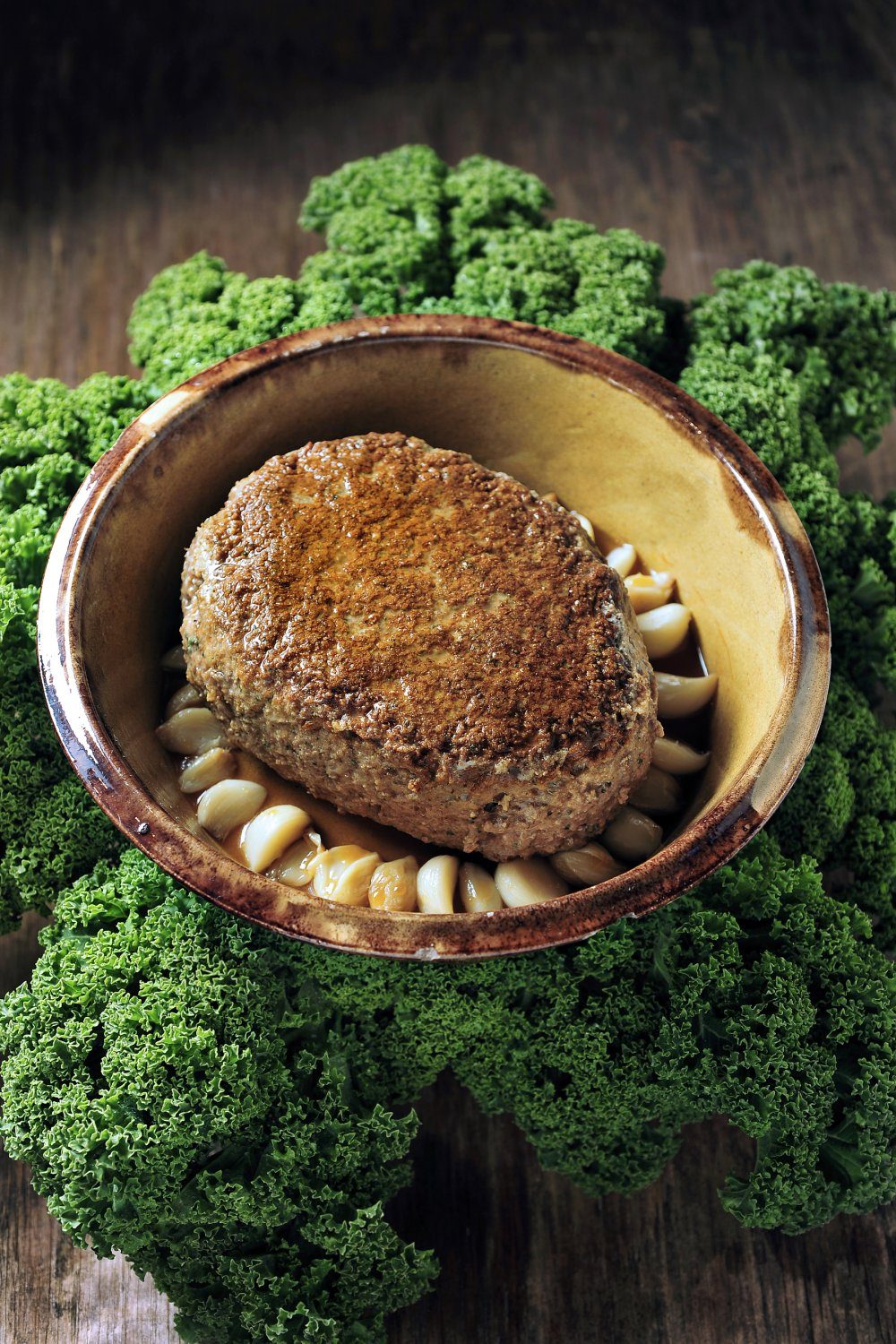 Lamsbrood met gekonfijte knoflook