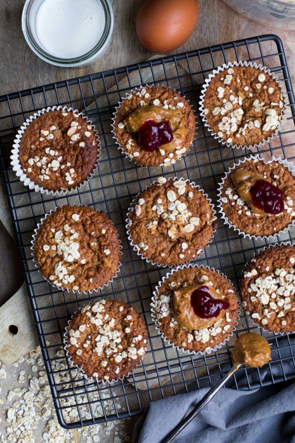 Ontbijtmuffins met havermout