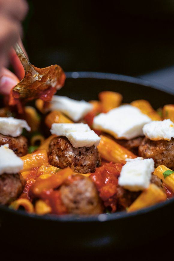 Gehaktballen met tomatensaus