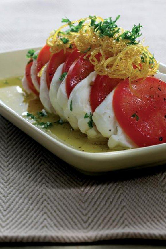 Caprese met citroenzeste