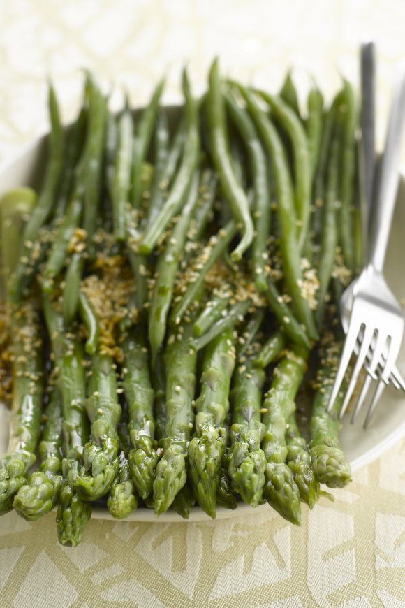 Asperges met groene boontjes