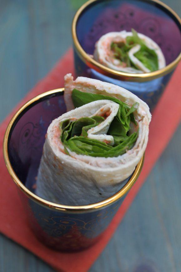 Wrap met chutney van tomaat & kalkoen