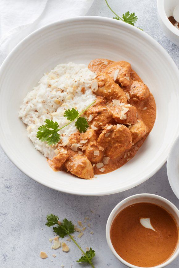 Tikka masala met kokosrijst