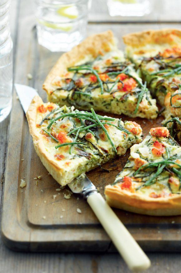 Zilte quiche met zeekraal