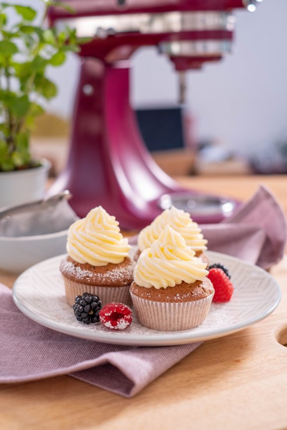 Muffins met hibiscus