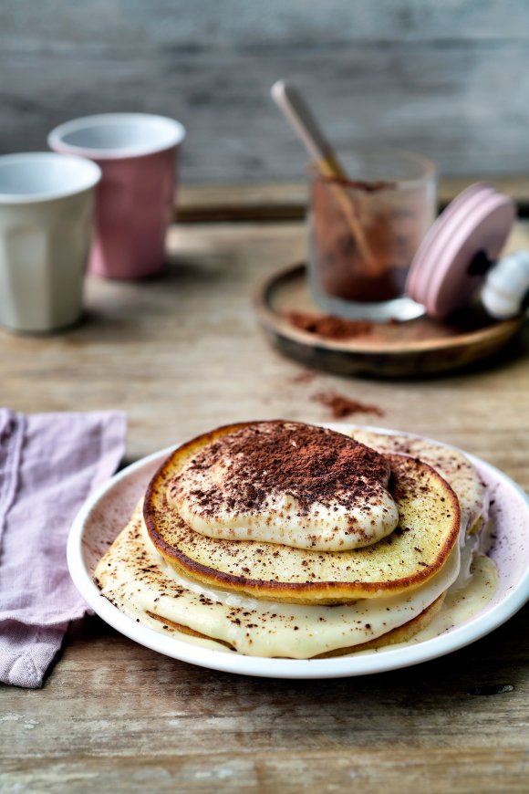 Tiramisu pancakes