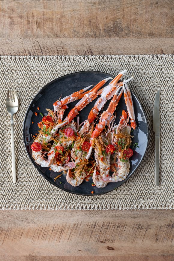 Langoustines met beurre blanc