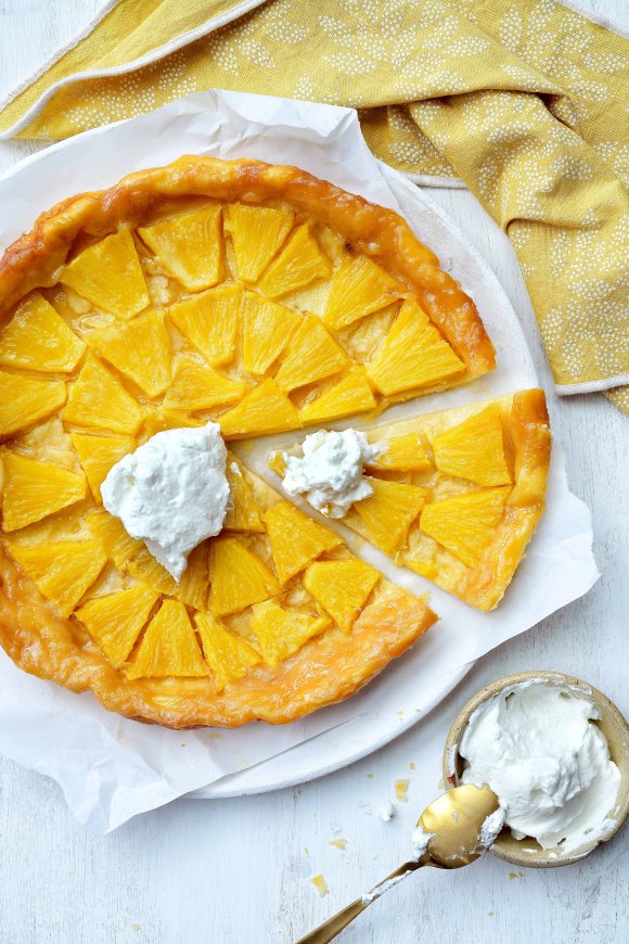 Suikervrijere tarte tatin van ananas