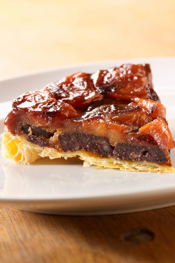 Tarte tatin met zwarte pens