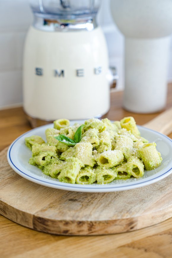 Pasta met avocadopesto