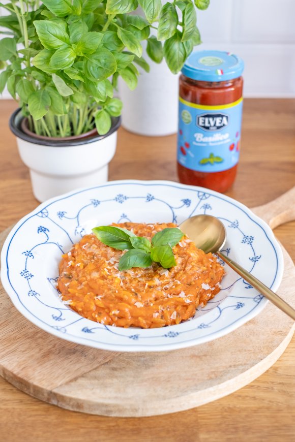 One pot orzo met tomaat en look