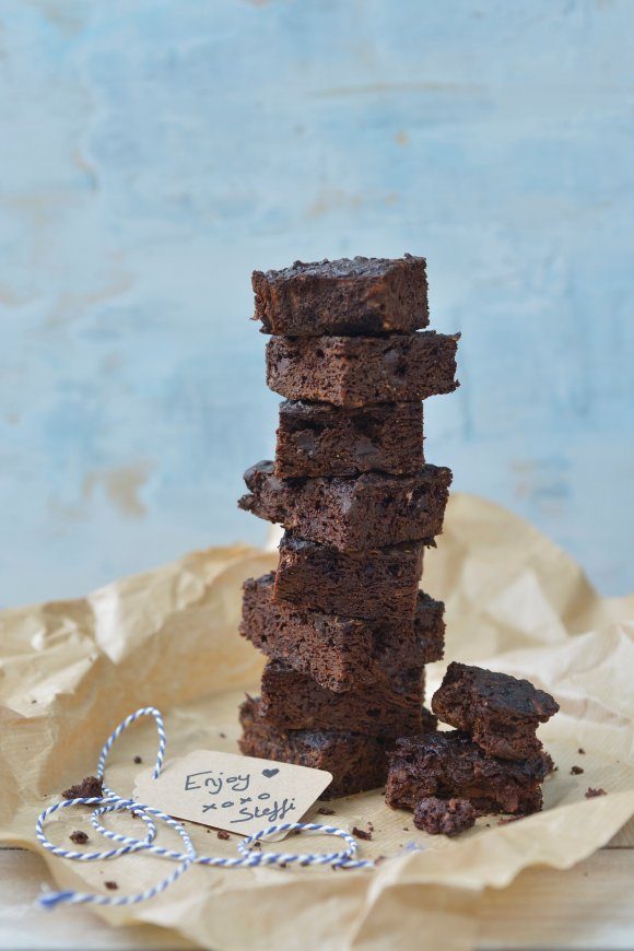 Brownie van zoete aardappel