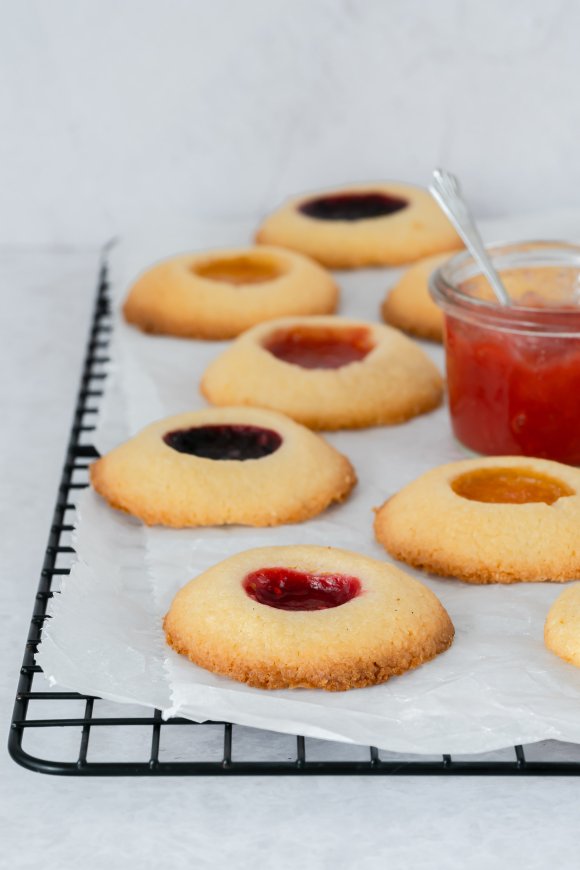 Zandkoekjes met confituur