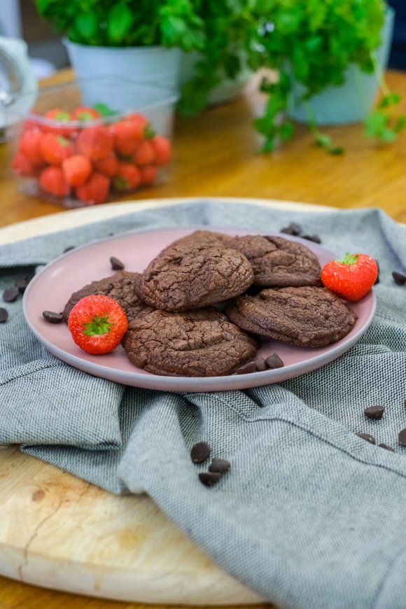 Zachte chocolade fudge koekjes