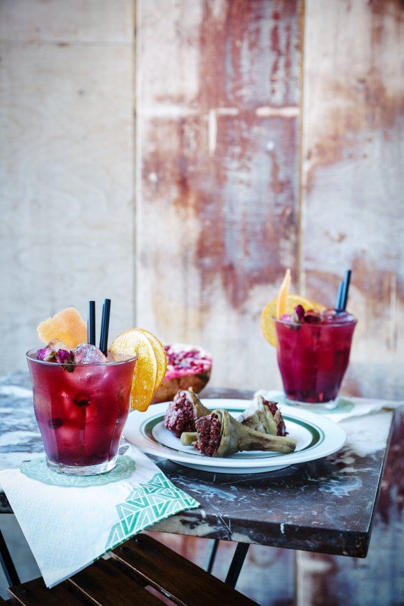 Virgin Negroni & Artisjok met tapenade