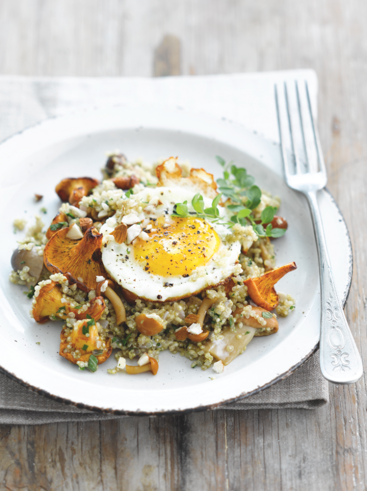 Recept Quinoa Met Paddenstoelen En Een Gebakken Eitje Njam