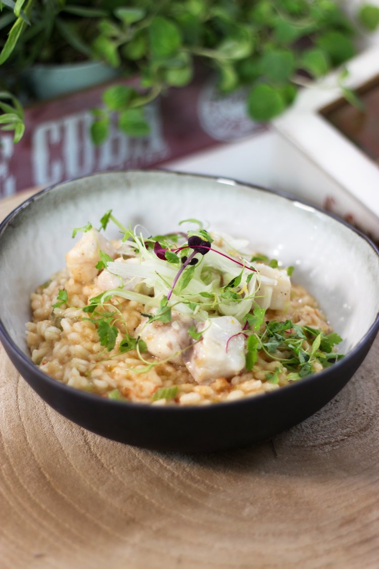 Recept "Risotto met roodbaars en venkel" njam!