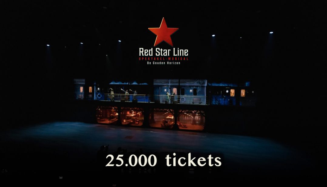 Na 4 dagen reeds meer dan 25.000 tickets de deur uit voor nieuwe spektakel-musical Red Star Line!
