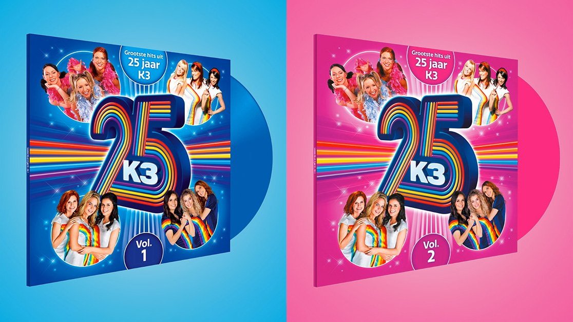K3 brengt twee limited edition vinyls uit met “De grootste hits uit 25 jaar K3”